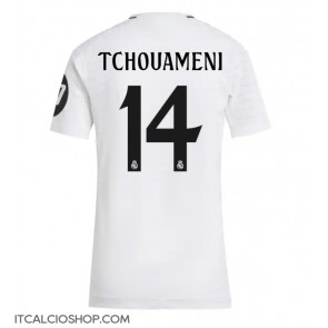 Real Madrid Aurelien Tchouameni #14 Prima Maglia Femmina 2024-25 Manica Corta
